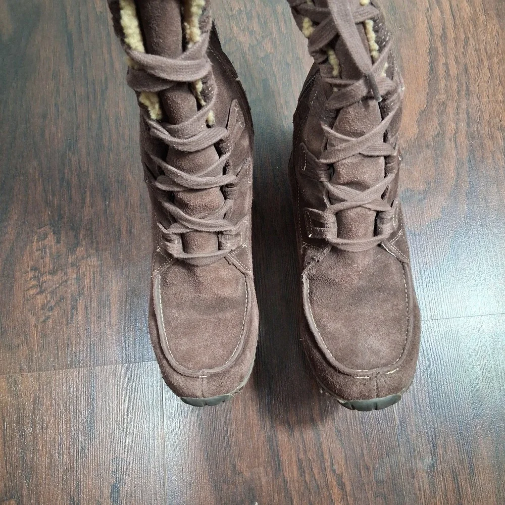 Timberland Earth Keepers Granby Brown Lined Suede‎ boots Waterproof Women's 7 M